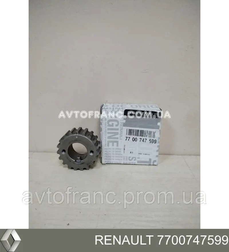Звездочка привода коленвала двигателя Renault (RVI) 7700747599