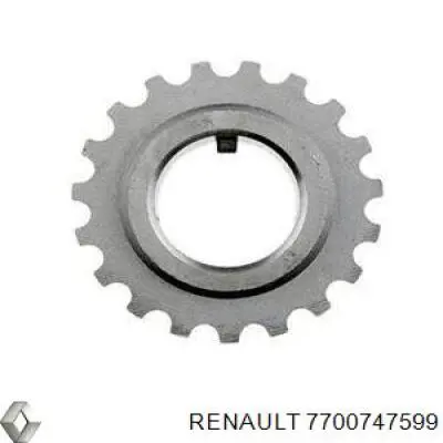 Звездочка привода коленвала 7700747599 Renault (RVI)