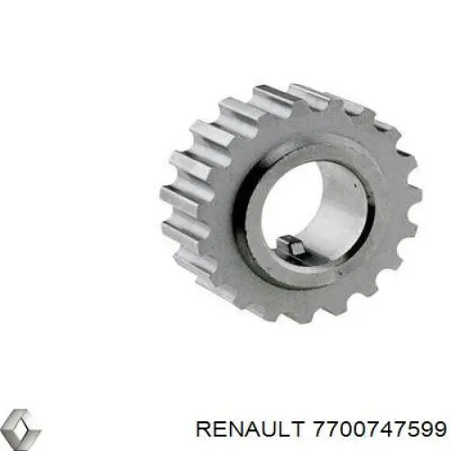 Купить 7700747599 Renault (RVI) Шестерня привода коленвала двигателя