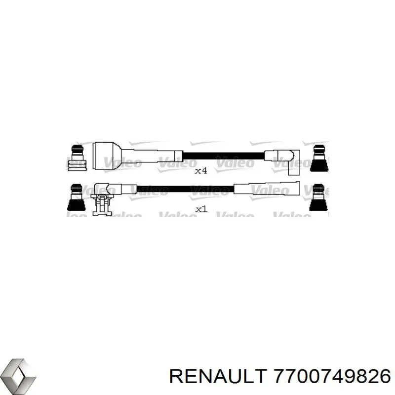 Высоковольтные провода 7700749826 Renault (RVI)