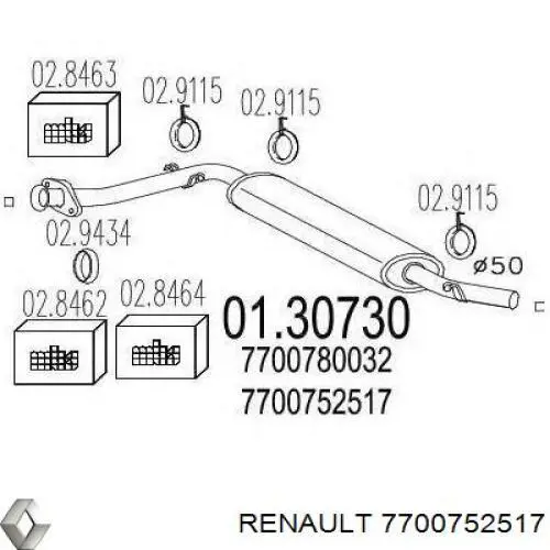  7700780032 Renault (RVI)