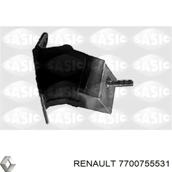 7700755531 Renault (RVI) подушка трансмиссии (опора коробки передач)