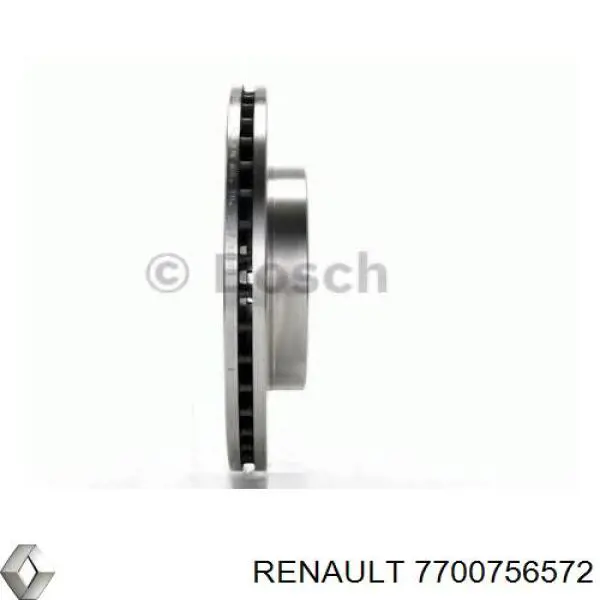 Передние тормозные диски 7700756572 Renault (RVI)