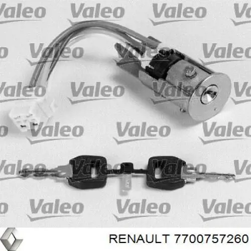 Замок зажигания Renault (RVI) 7700757260 цена, от 2.95 USD