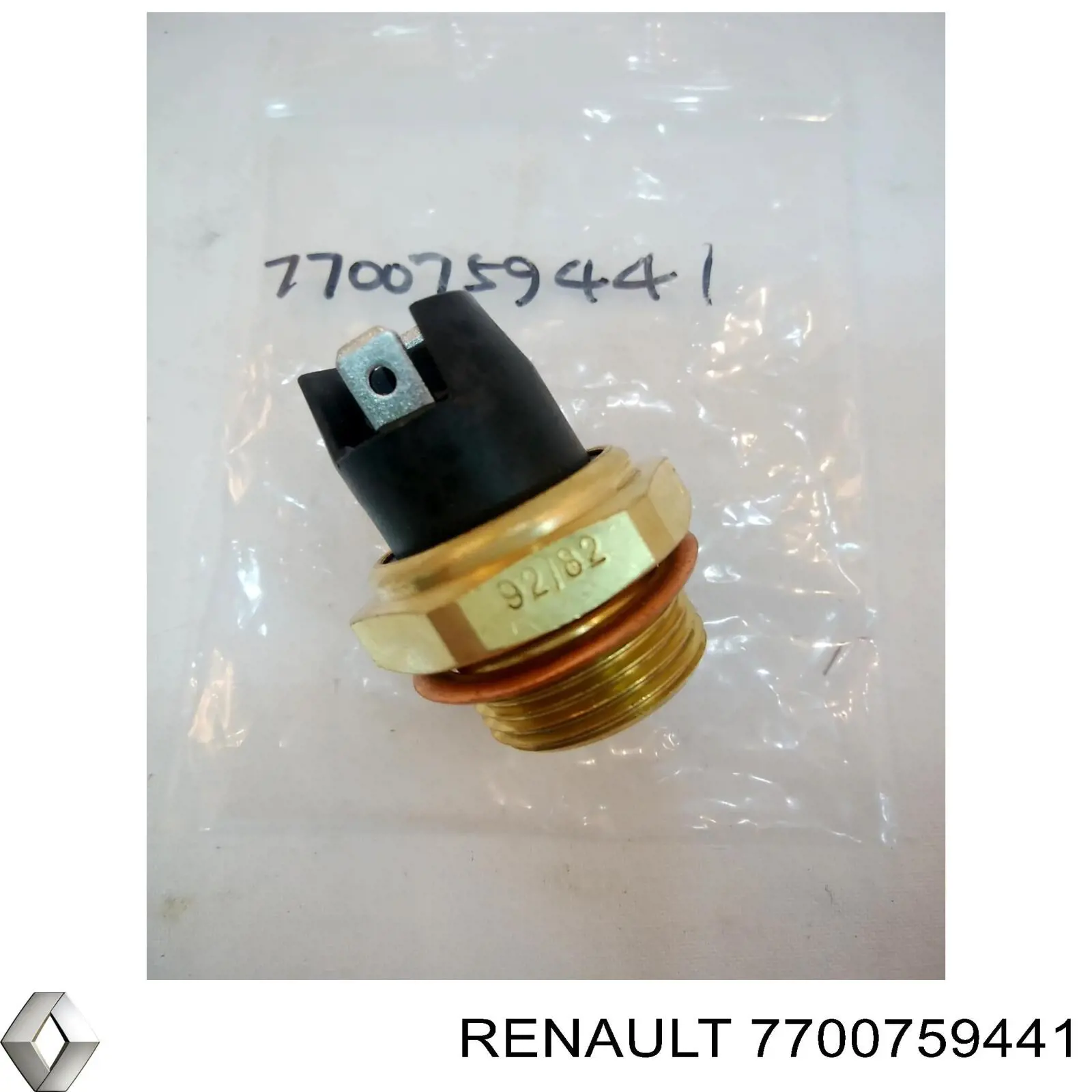 Sensor, temperatura del refrigerante (encendido el ventilador del radiador) 7700759441 Renault (RVI)