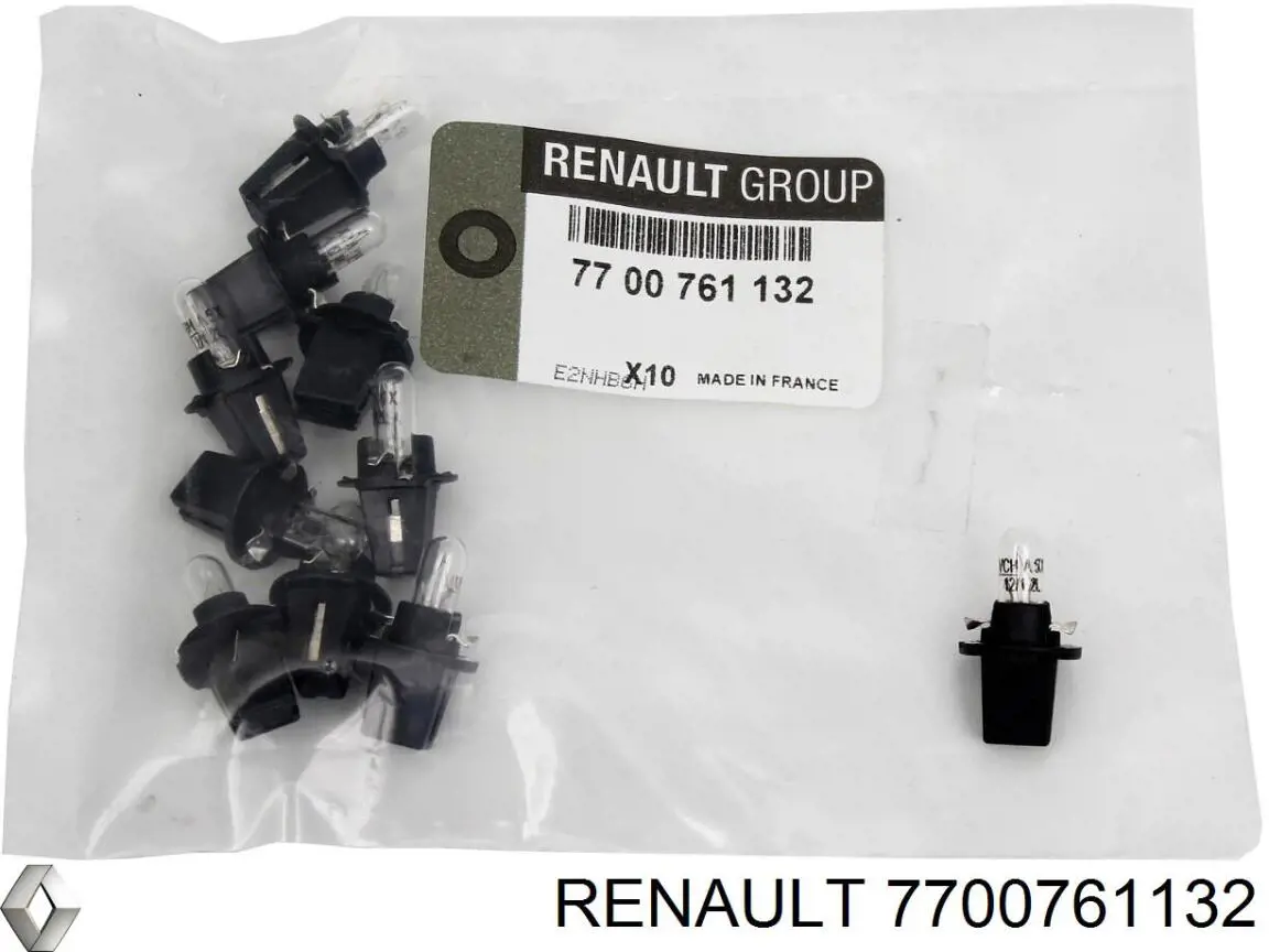 7700761132 RENAULT Bombilla original y equivalente