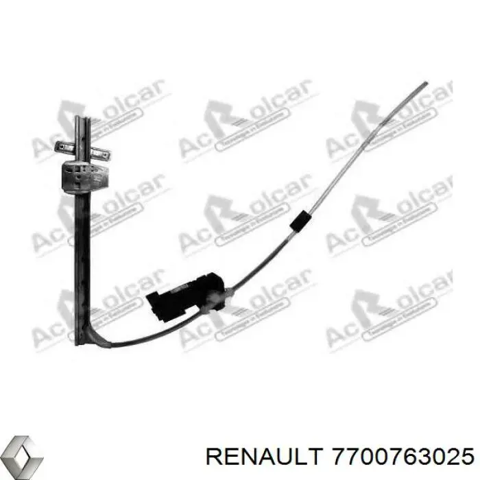 Mecanismo de acionamento de vidro da porta dianteira direita para Renault 25 (B29)