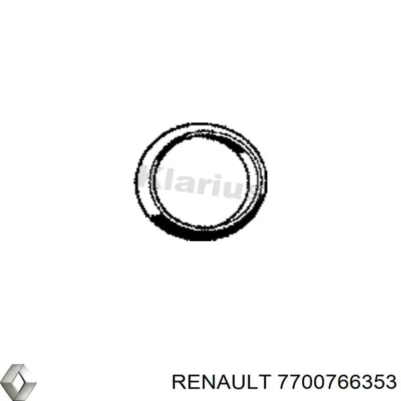 Купить 7700766353 Renault (RVI) Прокладка приемной трубы