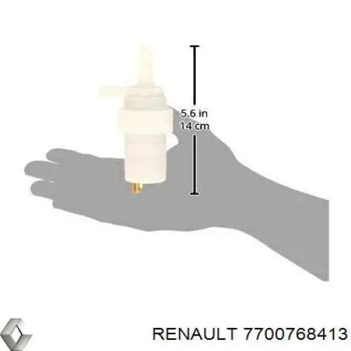 Насос омывателя фар 7700768413 Renault (RVI)