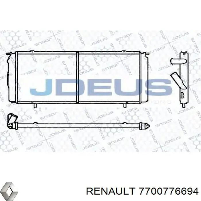 Радиатор 7700776694 Renault (RVI)