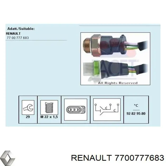 7700777683 Renault (RVI)