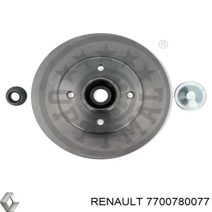 7700780077 Renault (RVI) диск тормозной задний