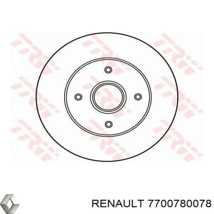 Купить 7700780078 Renault (RVI) Диск тормозной задний