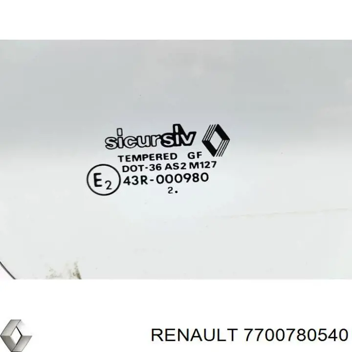 Задняя форточка левая Renault (RVI) 7700780540 цена, от  