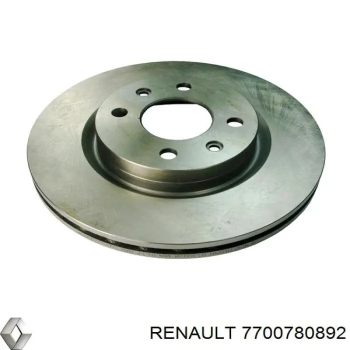 Передние тормозные диски 7700780892 Renault (RVI)