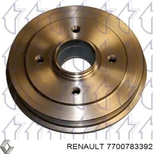 Тормозной барабан 7700783392 Renault (RVI)