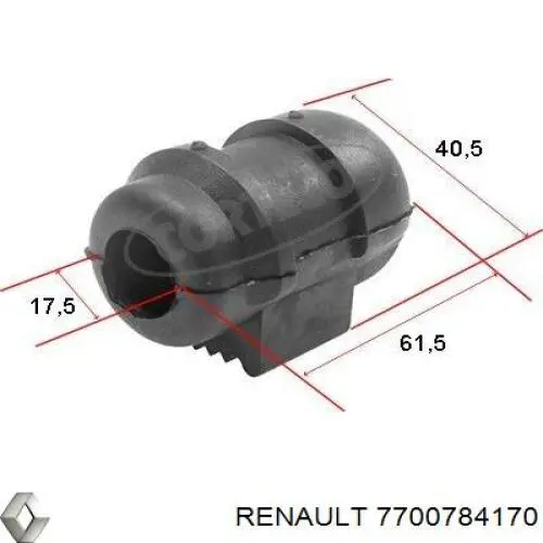 Купить 7700784170 Renault (RVI) Втулка стабилизатора переднего наружная