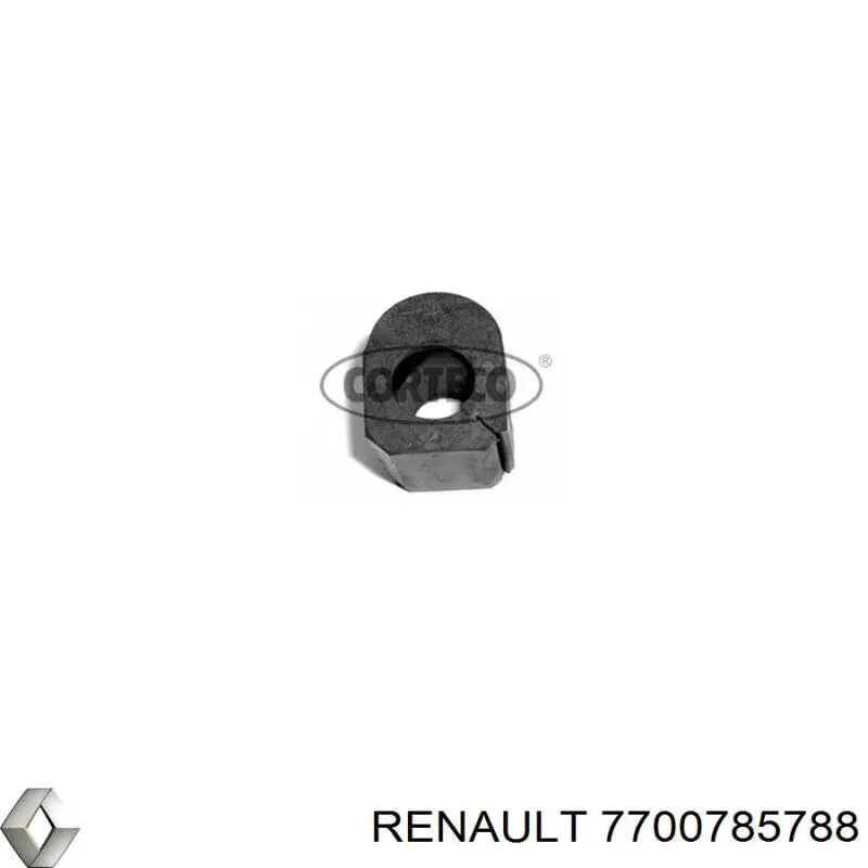 Втулка стабилизатора переднего внутренняя 7700785788 Renault (RVI)