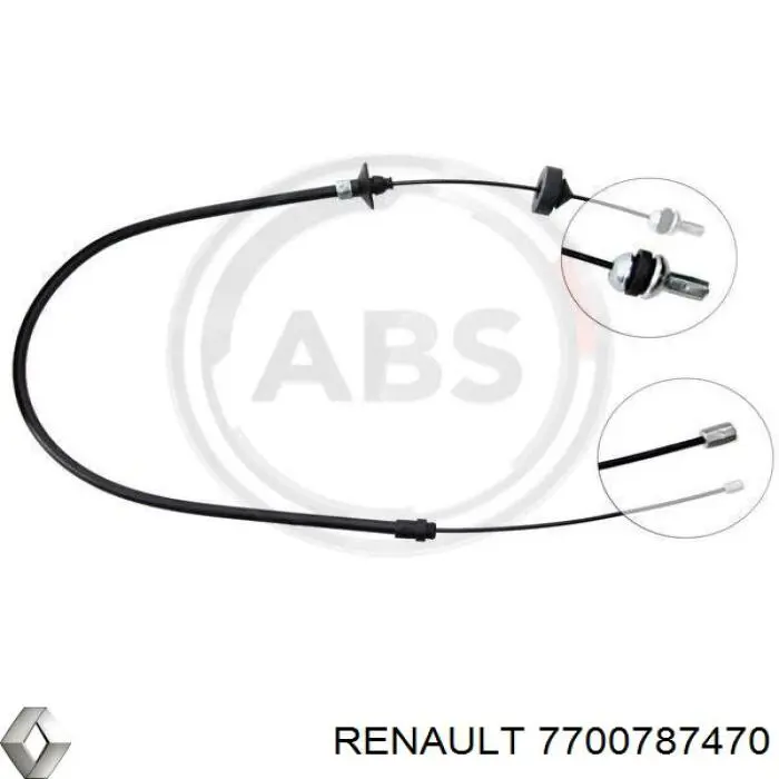 Трос сцепления Renault (RVI) 7700787470 цена, от 5.64 USD