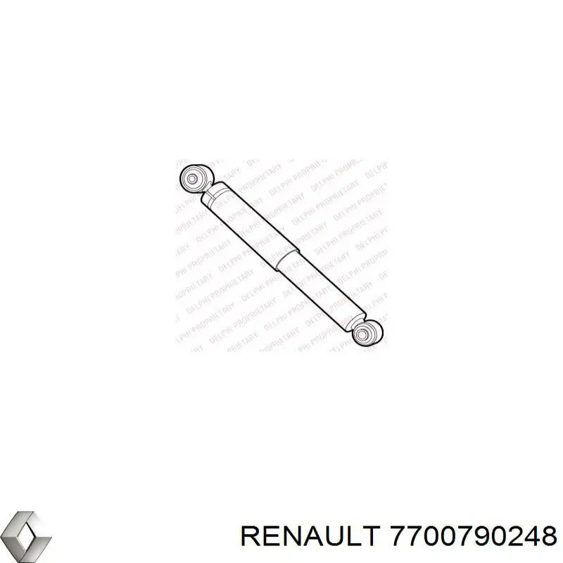 Амортизатор задний 7700790248 Renault (RVI)