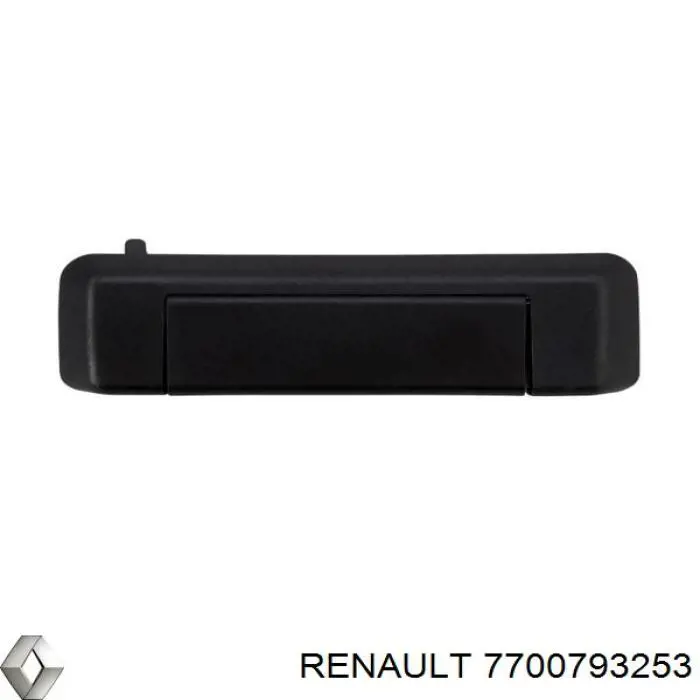 7700793253 Renault (RVI) maçaneta externa dianteira/traseira da porta direita