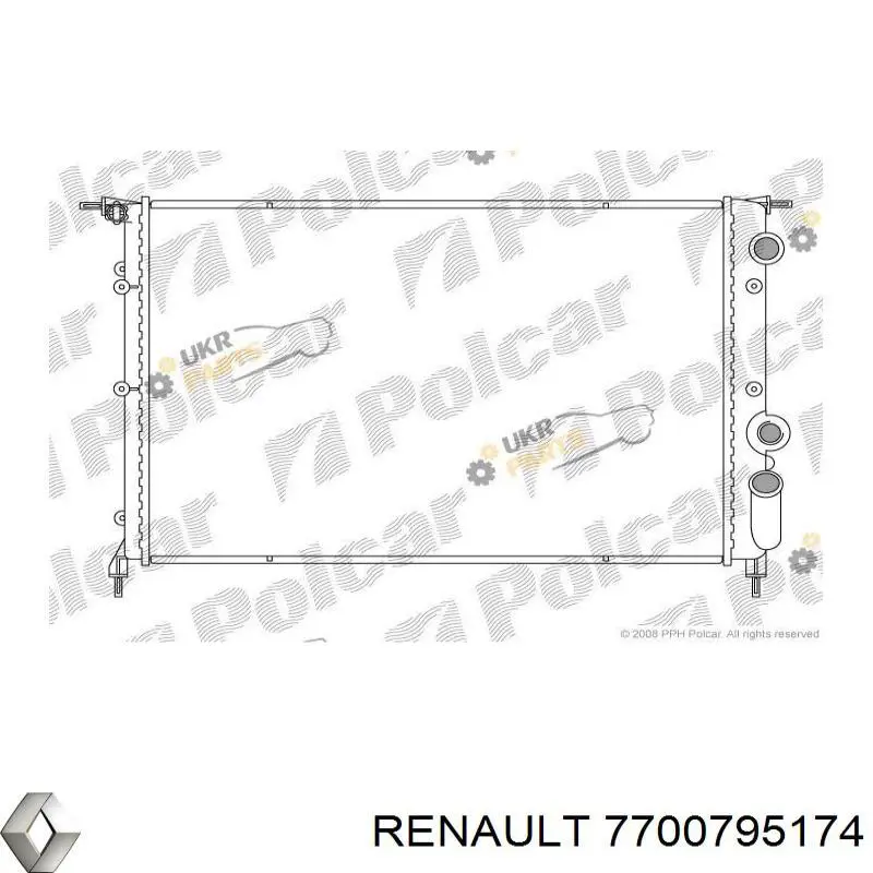 Радиатор 7700795174 Renault (RVI)