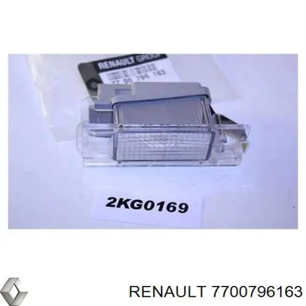 Фонарь подсветки заднего номера Renault (RVI) 7700796163 цена, от 15.59 USD
