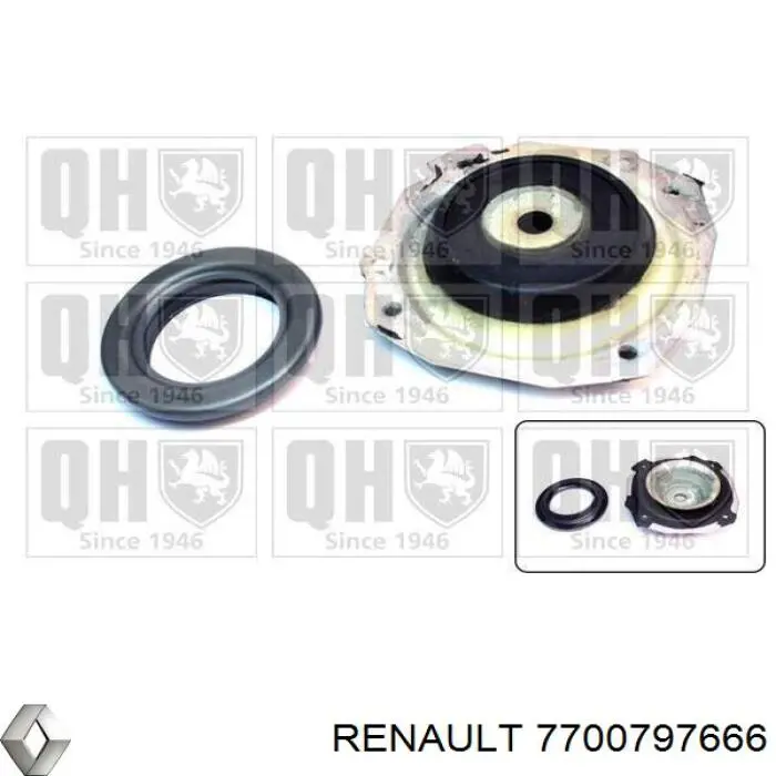 Опорный подшипник амортизатора 7700797666 Renault (RVI)