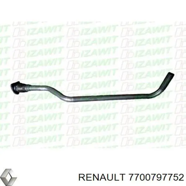 Tubo de admissão dianteiro (calças) do silenciador para Renault 19 (S53)