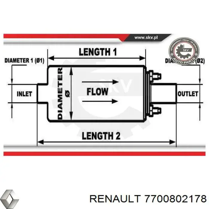 Элемент-турбинка топливного насоса Renault (RVI) 7700802178 цена, от 29.46 USD