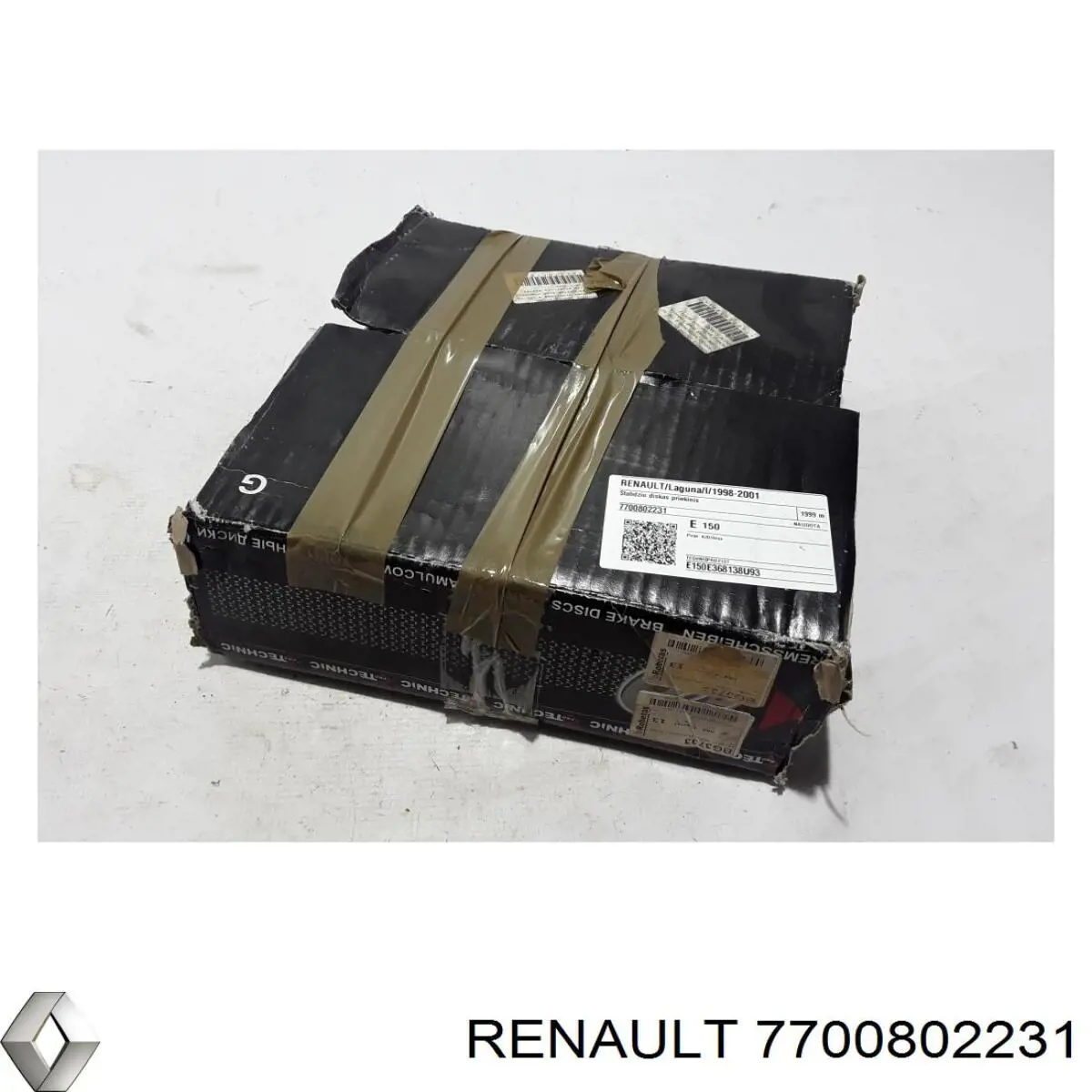 Передние тормозные диски 7700802231 Renault (RVI)