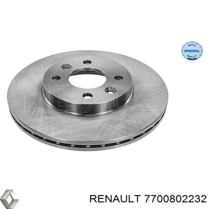 Передние тормозные диски 7700802232 Renault (RVI)