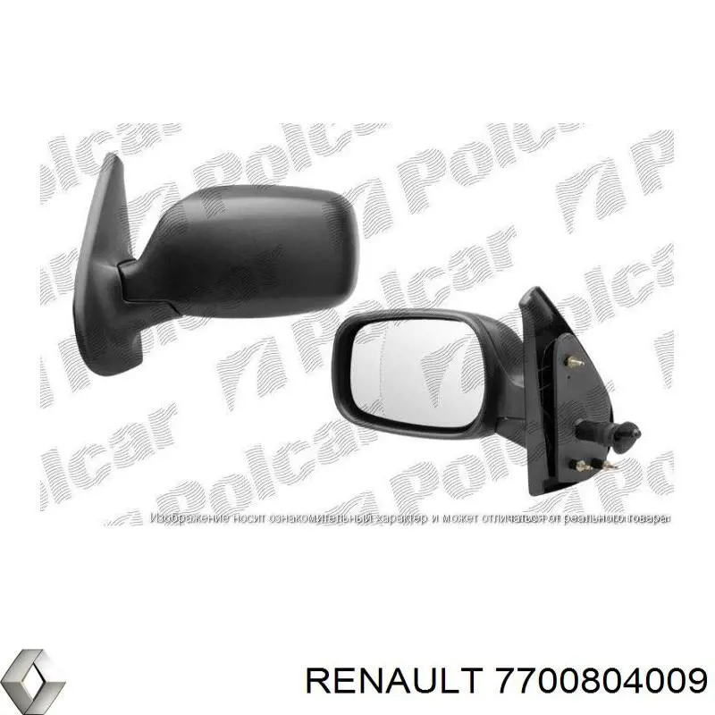 Левое боковое зеркало 7700400127 Renault (RVI)