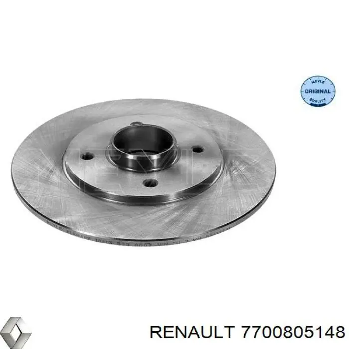 7700805148 Renault (RVI) диск тормозной задний