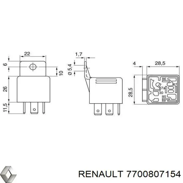 Купить 7700807154 Renault (RVI) 