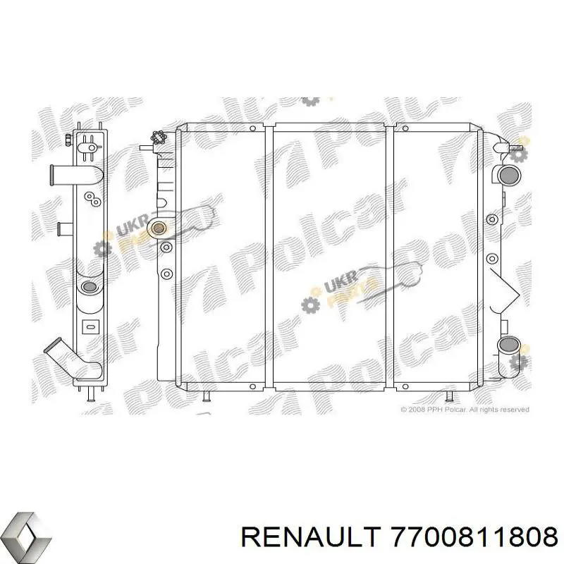 Радиатор охлаждения двигателя Renault (RVI) 7700811808 цена, от 45.61 USD
