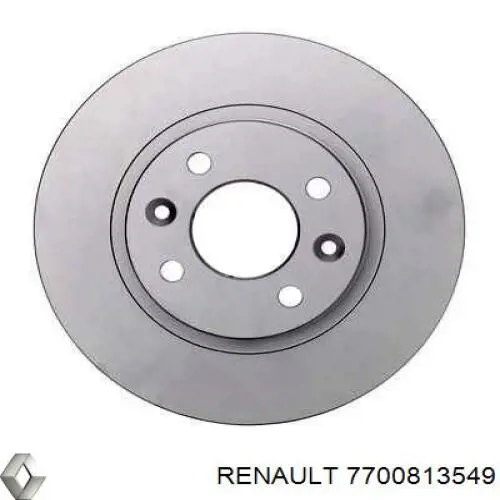 Передние тормозные диски 7700813549 Renault (RVI)