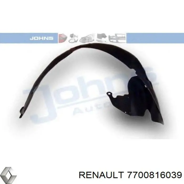 Купить 7700816039 Renault (RVI) Подкрылок передний левый