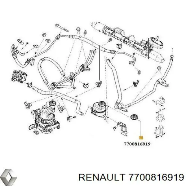 Крышка бачка насоса ГУР 7700816919 Renault (RVI)