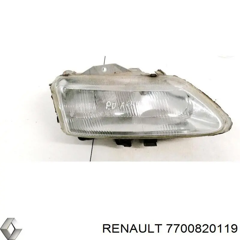 Правая фара 7700820119 Renault (RVI)