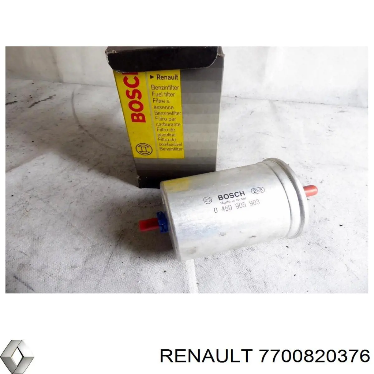 Filtro combustible 7700820376 Renault (RVI)