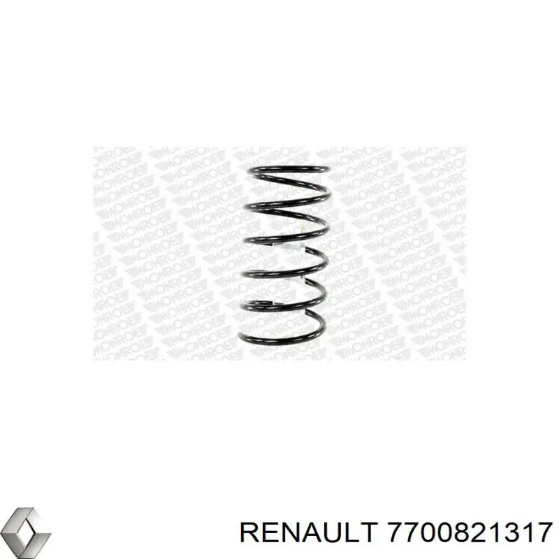 7700821317 Renault (RVI) пружина передняя
