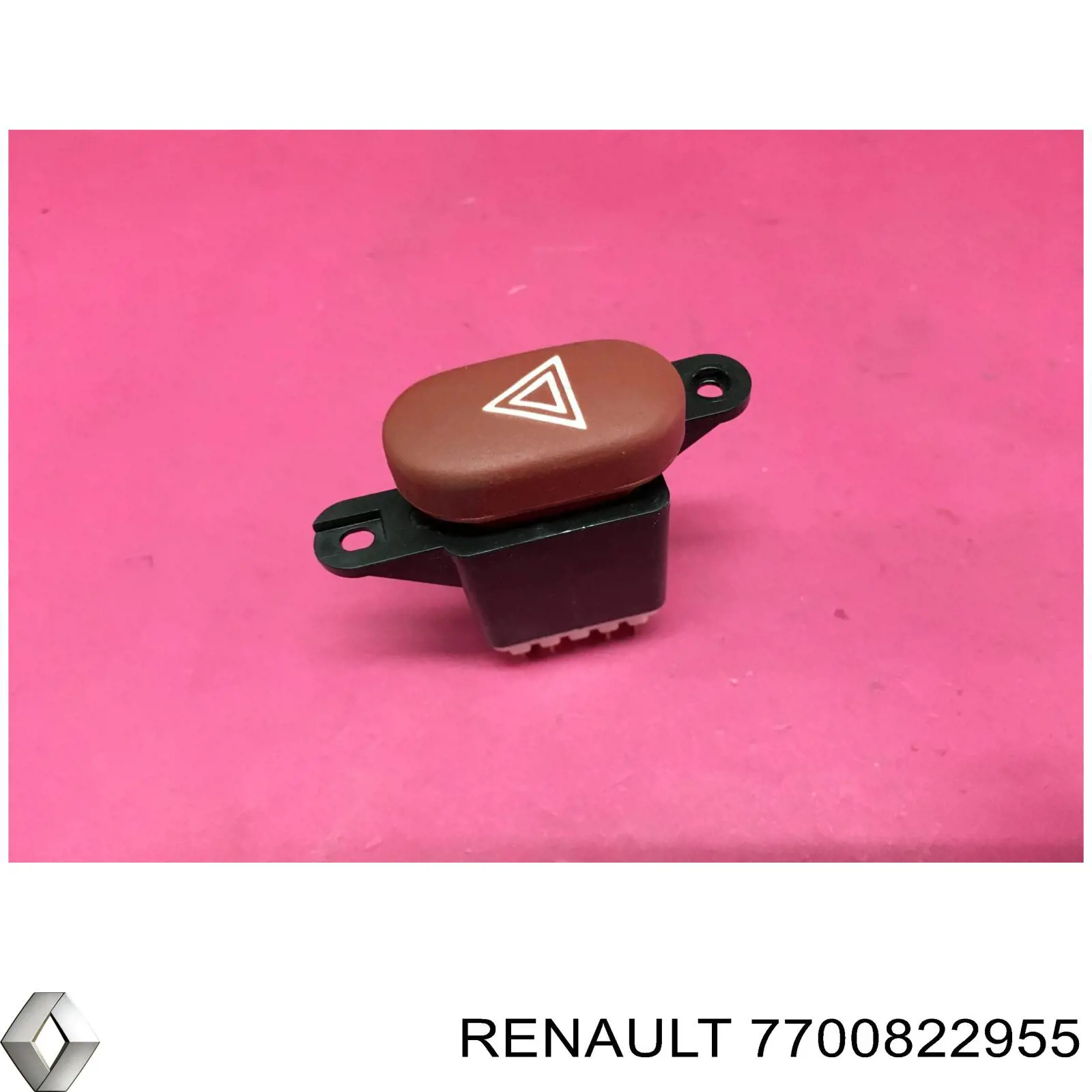 7700822955 Renault (RVI) botão de ativação do sinal de emergência