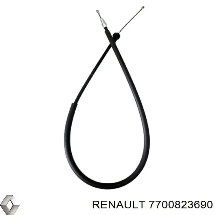 Cable de freno de mano trasero derecho/izquierdo 7700823690 Renault (RVI)