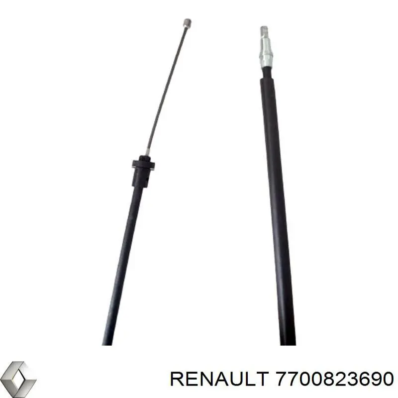 Задний трос ручника Renault (RVI) 7700823690 цена, от 9.14 USD