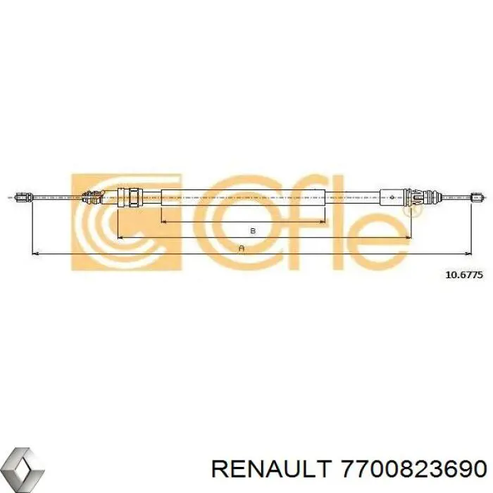 Купить 7700823690 Renault (RVI) Тормоз стояночный