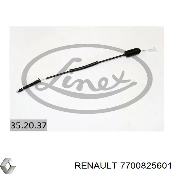 7700825601 Renault (RVI) cabo/pedal de gás (de acelerador)