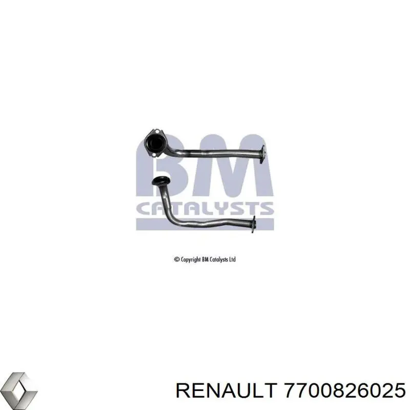 Приёмная труба 7700826025 Renault (RVI)