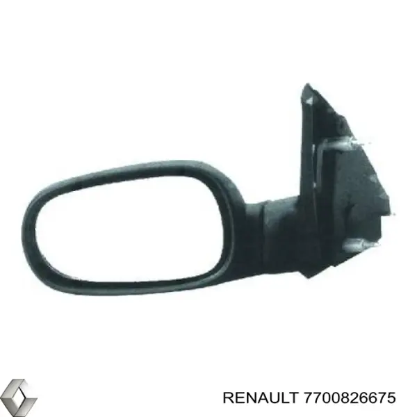 Наружное зеркало правое Renault (RVI) 7700826675 цена, от 52.34 USD