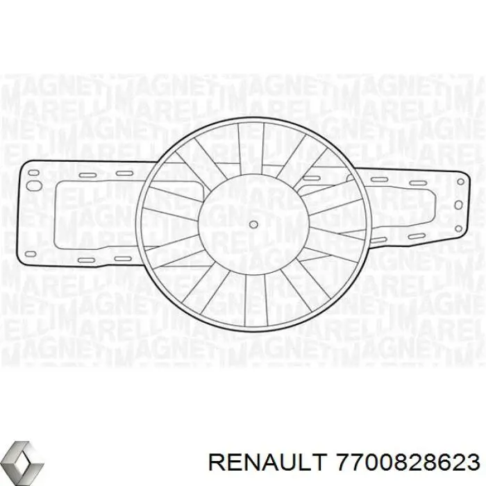 Купить 7700828623 Renault (RVI) Мотор вентилятора системы охлаждения